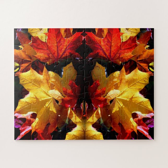 Herbstblätter Puzzle (Horizontal)