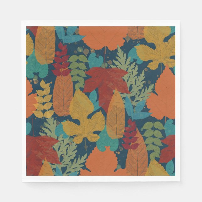 Herbstblätter Serviette (Vorderseite)