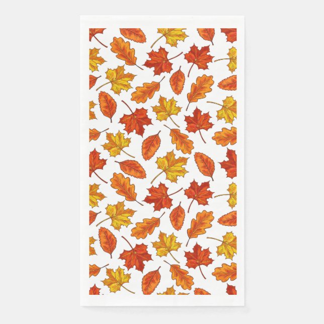 Herbstblätter Serviette (Vorderseite)