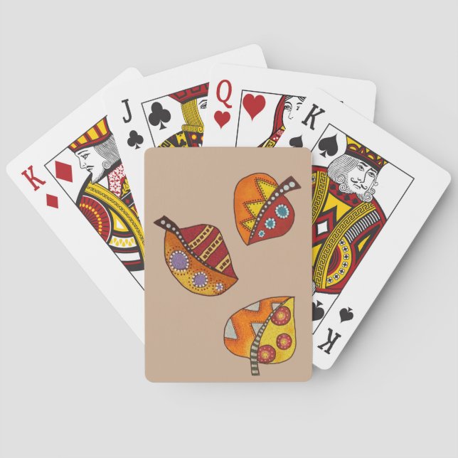 Herbstblätter Spielkarten (Rückseite)