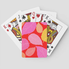 Herbstblätter. Spielkarten