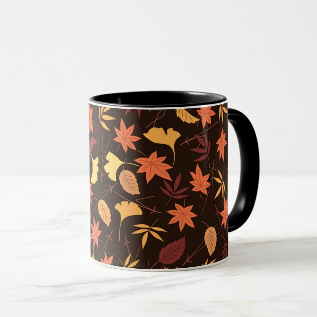 Herbstblätter-Tasse Tasse (VorderseiteRechts)