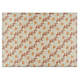 Herbstblätter und Herzen Schneidebrett