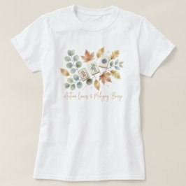 Herbstblätter und Mahjong-Brise Vintage T-Shirt