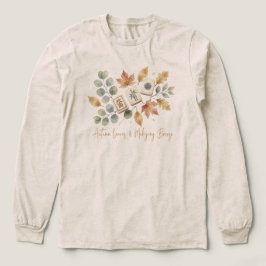 Herbstblätter und Mahjong-Brise Vintage Tri-Blend Shirt
