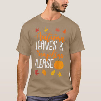 Herbstblätter und Pumpkins fallen bitte über 60 T-Shirt