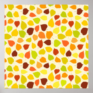 Herbstblätter von Linden Poster