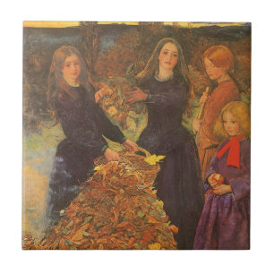 Herbstblätter von Sir John Everett Millais Fliese