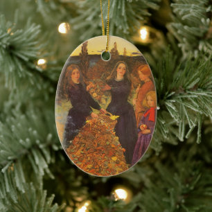Herbstblätter von Sir John Everett Millais Keramik Ornament