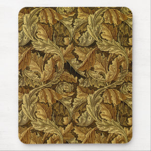 Herbstblätter William Morris Muster Mousepad