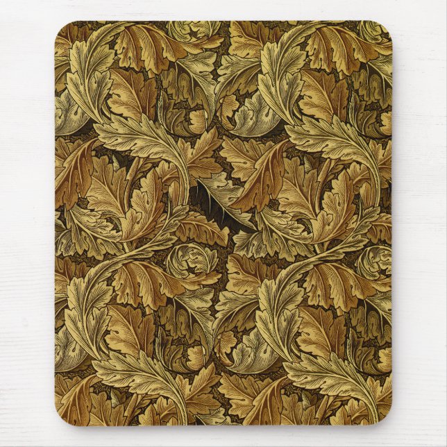 Herbstblätter William Morris Muster Mousepad (Vorne)