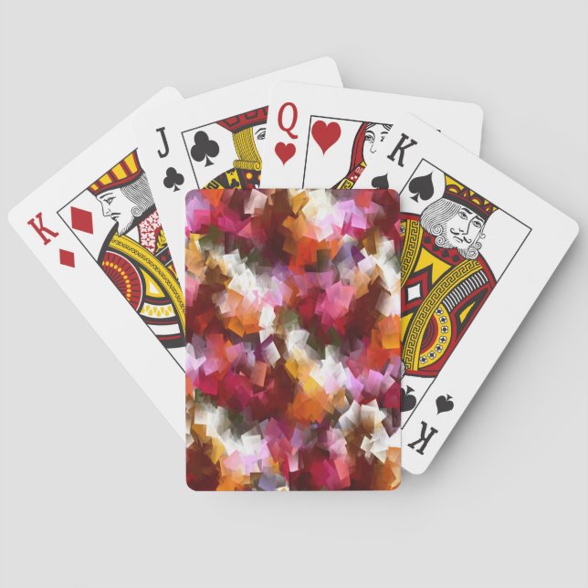Herbstblätter zerstreut... spielkarten (Rückseite)
