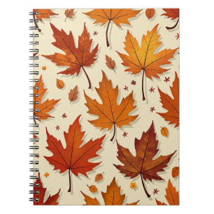 Herbstblätter zu Notebooks Notizblock