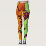Herbstblättermuster Leggings<br><div class="desc">Wasserfarbener Herbst hinterlässt Muster Leggings Moderne,  trendige Legierung.</div>