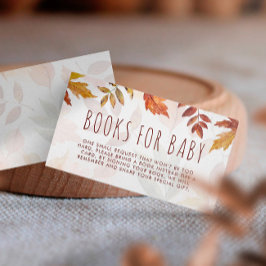 Herbstblättern Wasserfarbenbücher für Babyherbst Begleitkarte