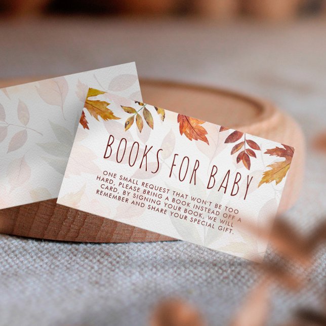 Herbstblättern Wasserfarbenbücher für Babyherbst Begleitkarte (Von Creator hochgeladen)