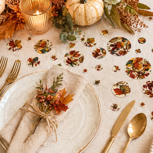 Herbstblättertisch - Scatter & Erntedank Konfetti (Von Creator hochgeladen)
