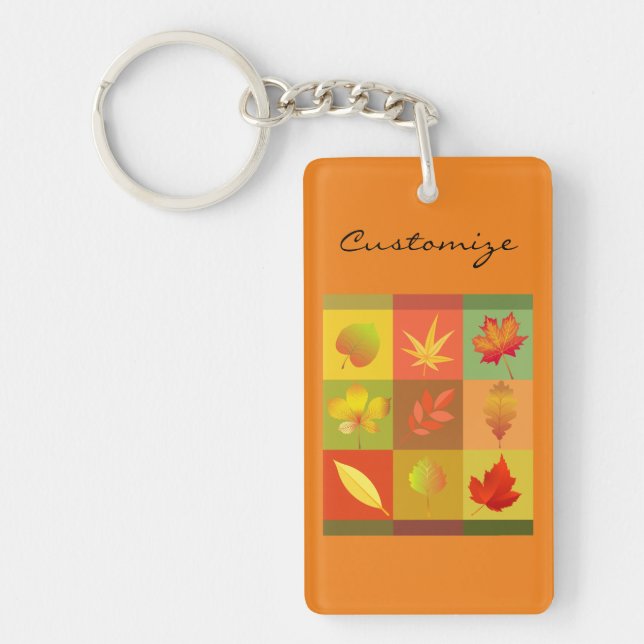 Herbstblätterung lässt Thunder_Cove Schlüsselanhänger (Vorderseite)