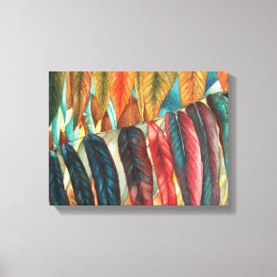 Herbstblattfarben originelle moderne Kunst Leinwanddruck