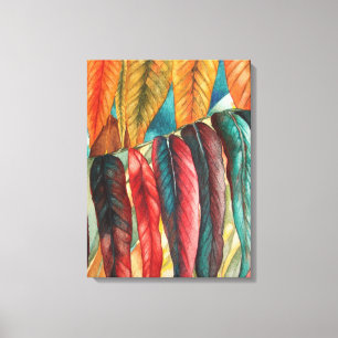 Herbstblattfarben originelle moderne Kunst Leinwanddruck