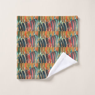 Herbstblattfarben originelle moderne Kunst Waschlappen