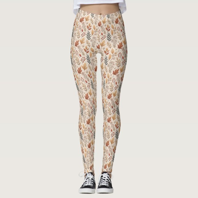 Herbstbleiben gemütlich leggings (Vorderseite)