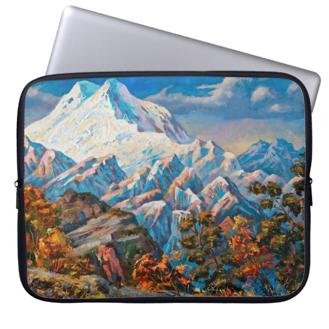 Herbstblick auf den zweiköpfigen Elbrus. Mou Laptopschutzhülle (Vorderseite)
