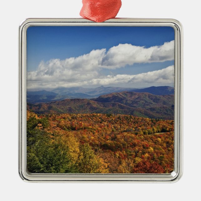 Herbstblick auf die südlichen Appalachen Ornament Aus Metall (Vorne)