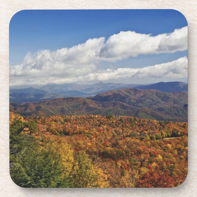 Herbstblick auf die südlichen Appalachen Untersetzer (Vorderseite)