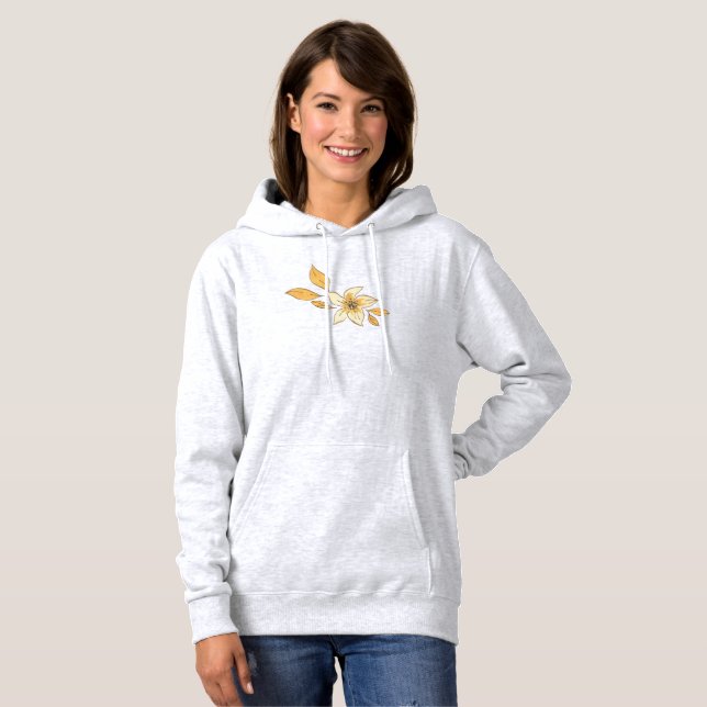 Herbstblume Hoodie (Vorne ganz)