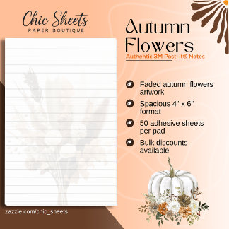 Herbstblumen 3M Post-it® Notizen