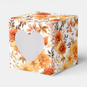 Herbstblumen Gefälligkeitsbox Geschenkschachtel