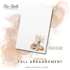 Herbstblumen Shabby Chic Design Schreibwaren Briefpapier