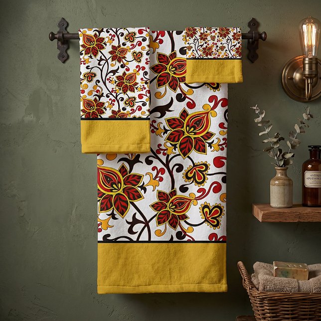 Herbstblumenbad Handtuch Set (Von Creator hochgeladen)