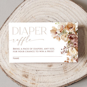 Herbstblumenbraun-beige-boho-Windelraffinerie Begleitkarte