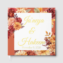 Herbstblumenhochzeit Gästebuch