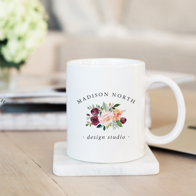 Herbstblut | Floral Logo Kaffeetasse (Von Creator hochgeladen)