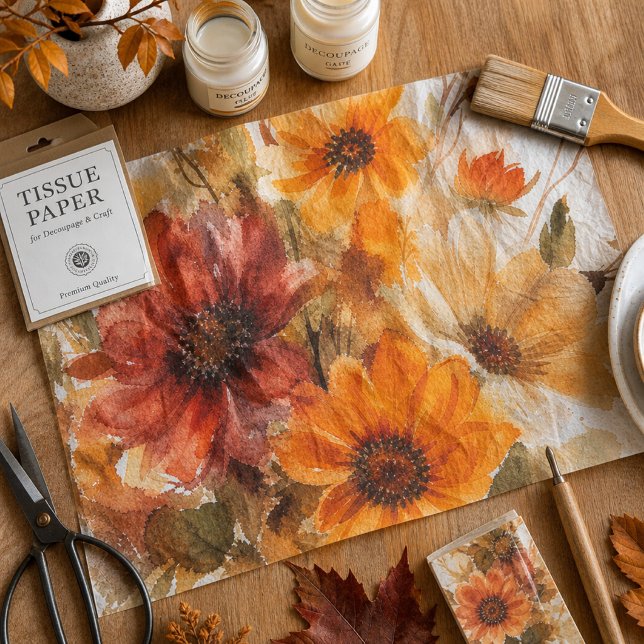 Herbstblüte Herbstflor Wasserfarbe  Seidenpapier (Von Creator hochgeladen)