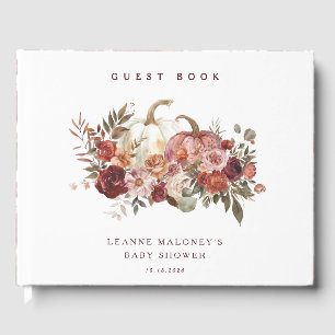 Herbstblüten 'ein kleiner Kürbis' Babyparty Gästebuch