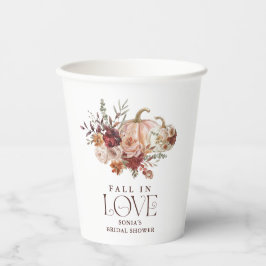 Herbstblüten, Pumpkin-Brautparty der Liebe sinken Pappbecher