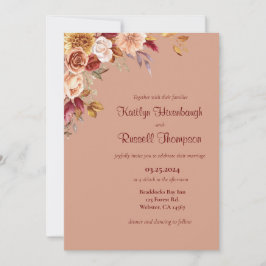 Herbstblüteneinladung Einladung