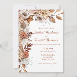 Herbstblüteneinladung Einladung