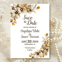 Herbstblütenhochzeit Save The Date