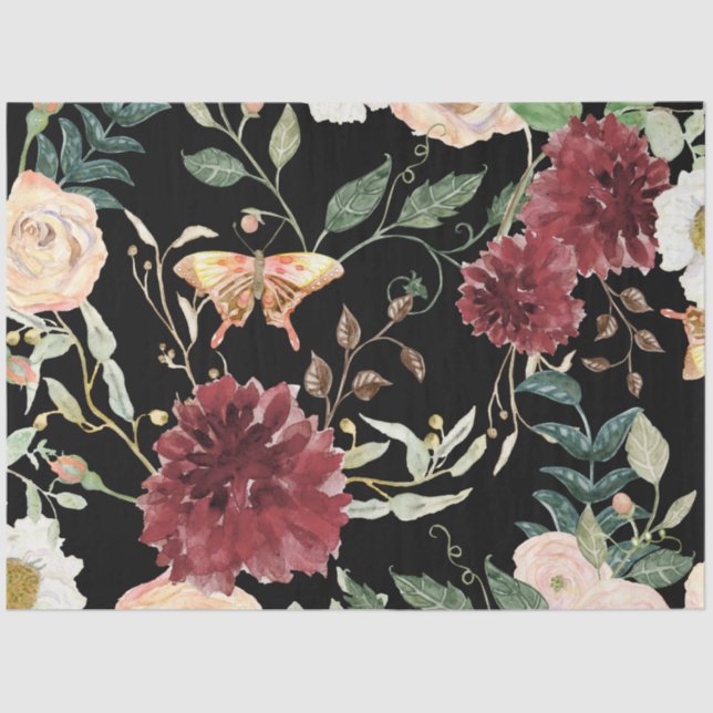 Herbstblütenschmetterling Herbst Entfärbung Seidenpapier (Vorderseite)