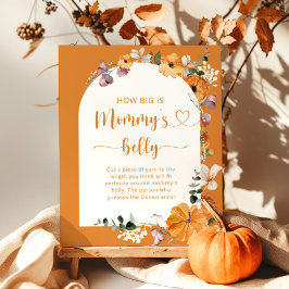 Herbstbogen, wie groß das Bauchposter der Mama ist Poster