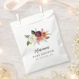 Herbstboho blubt Personalisierte Babydusche Geschenktütchen