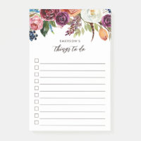 Herbstboho blüht Personalisiert zu tun Liste