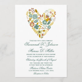 Herbstboho Hochzeit im Herbst Blumenkohl Einladung