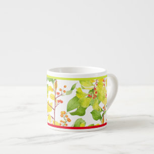 Herbstbrände auf der Espresso-Tasse Espressotasse