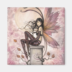 Herbstbrisen Feen Fantasy Kunst von Molly Harrison Magnet